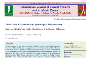 Critical View of Safety during Laparoscopic Cholecystectomy