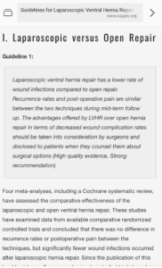 Guidelines For Laparoscopic Ventral Hernia Repair-A SAGES Guidelines (May.2017)